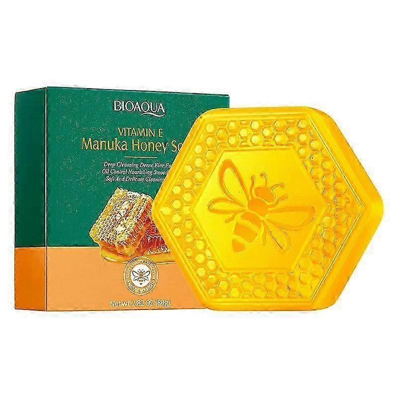 VE Manuka Honey Soap,Deep Cleansing & Oil Control, Dense Fine Foam,Nourishing Smoothing Skin,80g