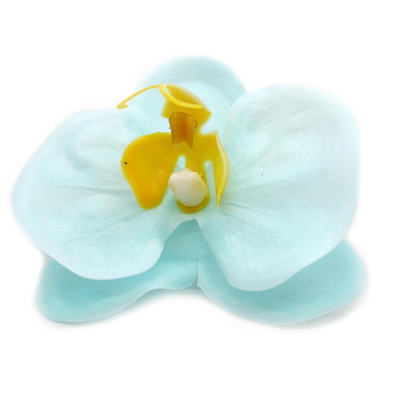 10x of Craft Soap Flower Paeonia Blue Craft Soap Flowers
