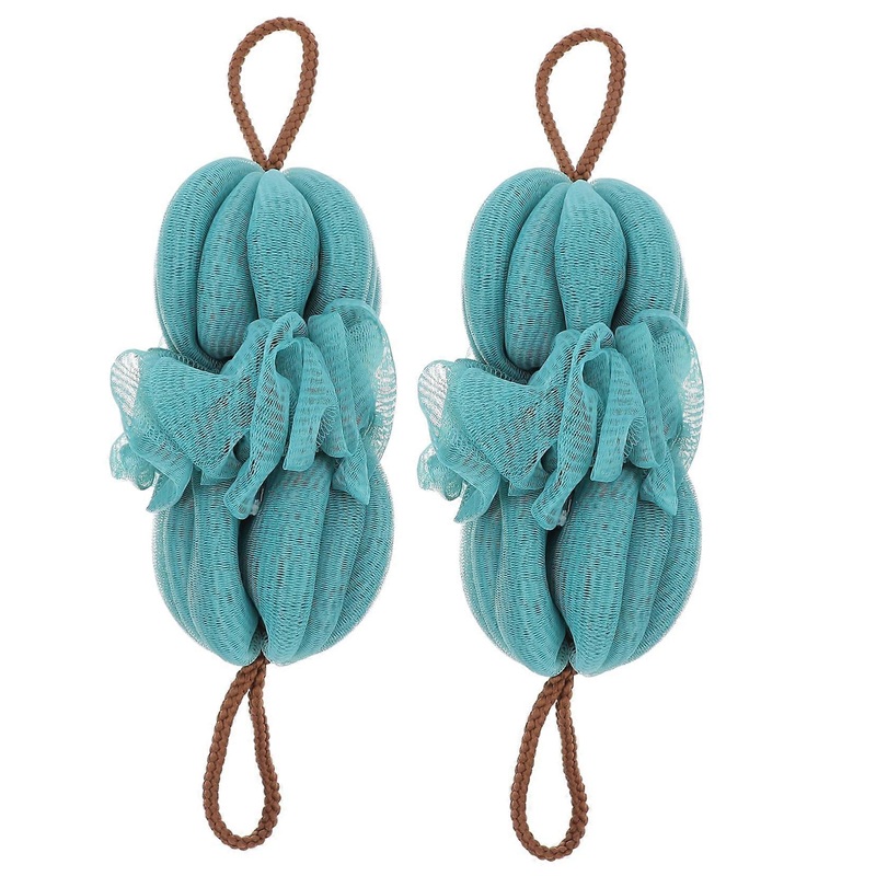 2 Pieces Peeling Scrubber Long Bath Towels Practical Bath Tools for Body Care for Showering and Relaxing