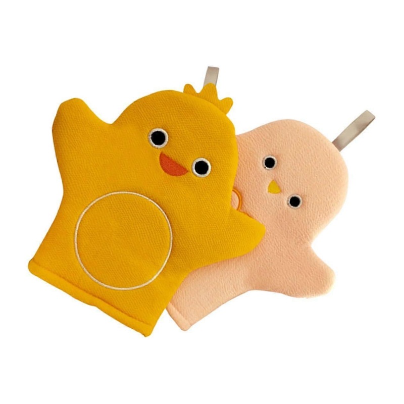 2 Pieces Soft and Flexible Bath Gloves for a Fun Bathing Experience in the Bathroom and Care