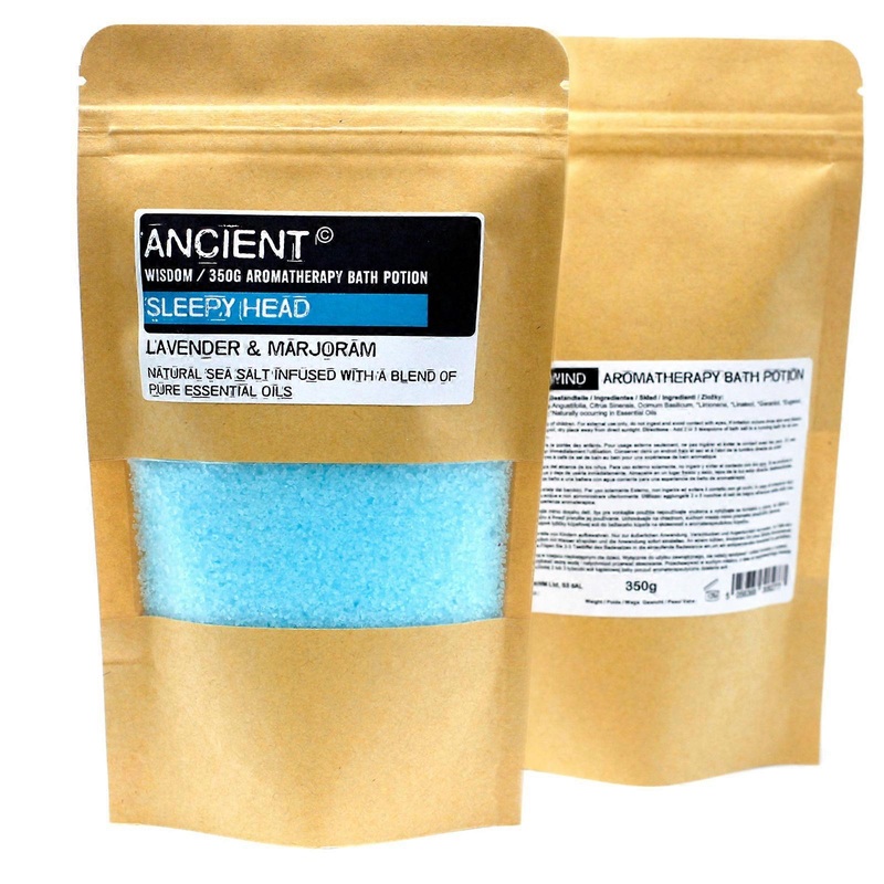 Aromatherapy Bath Potion in Kraft Bag 350g Sleepy Head Bathroom Luxury