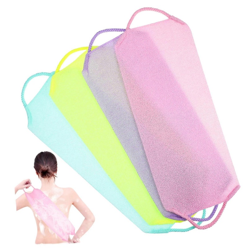 Pack of 4 Exfoliating Towels for Back Face Cooling Wash Cloth Showering