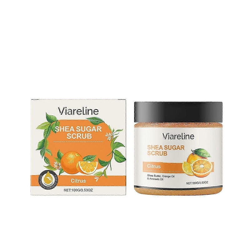 2025 Citrus Shea Sugar Scrub 100g | Natural Exfoliating & Hydrating Body Scrub | Shea Butter & Avocado Oil | Radiant Skin Care for All Skin Types