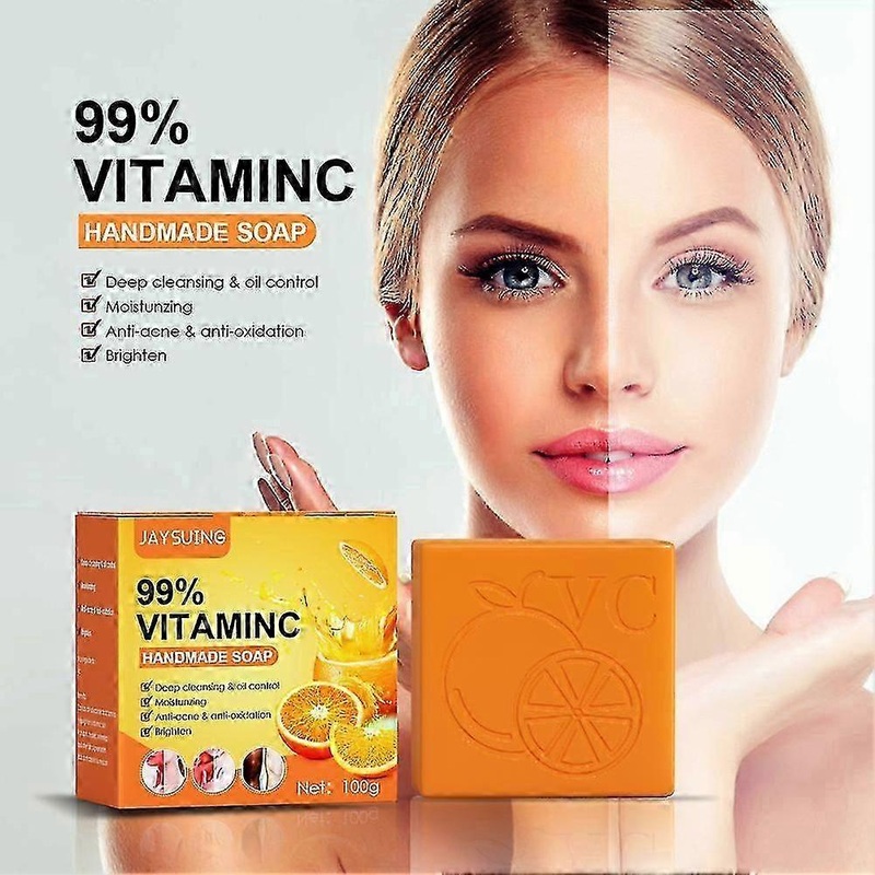 2025 Vitamin C Whitening Soap, 99% Vitamin Handmade Soap For Acne Dark Spots