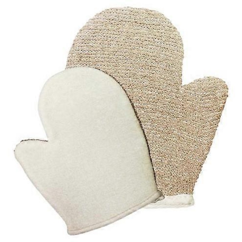 Snug Jute Mix Mitt Brown Luxurious Bathing Accessories