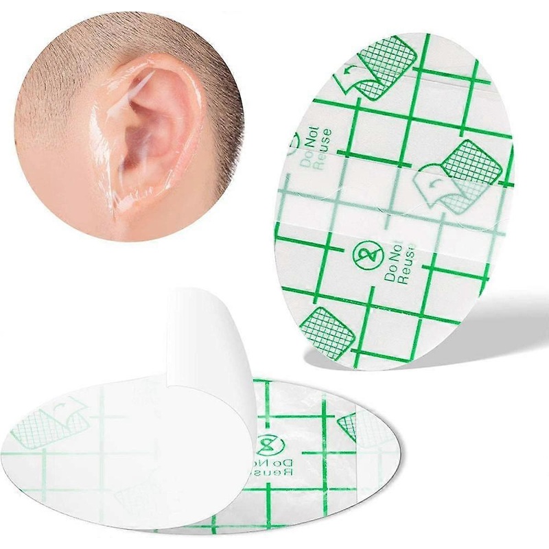 100 Pack Baby Waterproof Ear Stickers, Baby Waterproof Ear Protector, Newborn Ear Protection for Swimming Showering