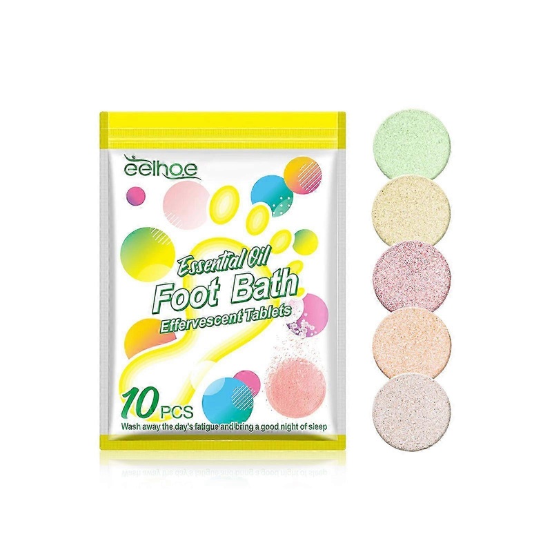 2025 10-50PCS Foot Soak Essential Oil Bath Tablets for Muscle Relief