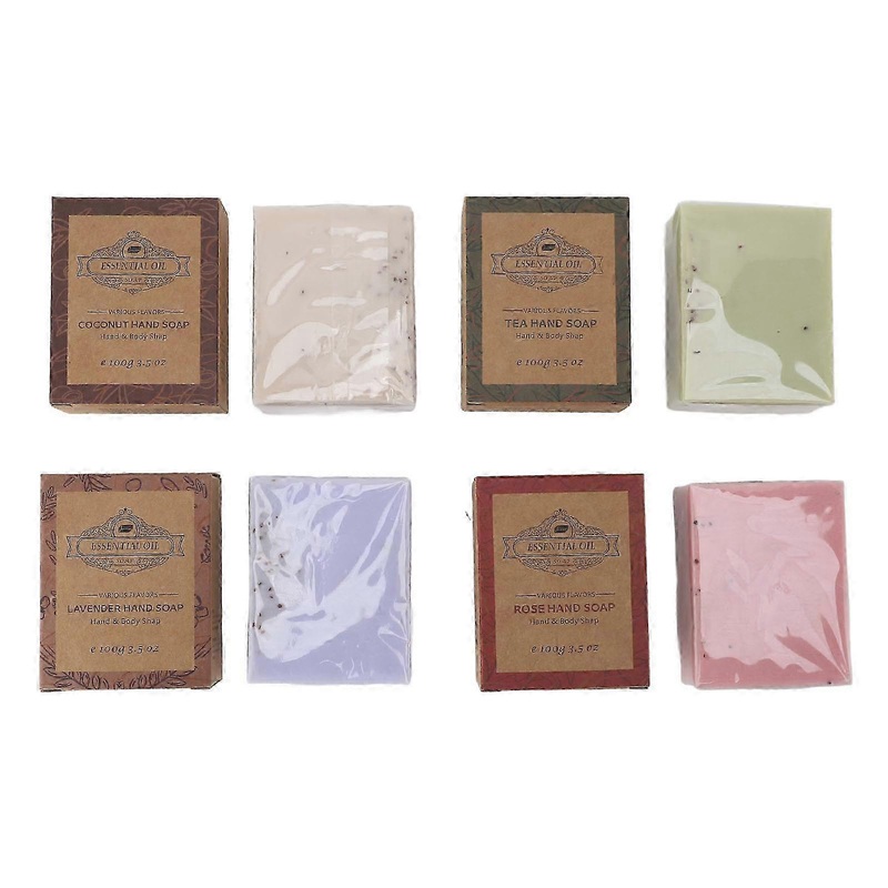 2025 4pcs Exfoliating Set Moisturizing Colorful Sea Salt Shea Butter Body Exfoliating Scrub Soap for Kids