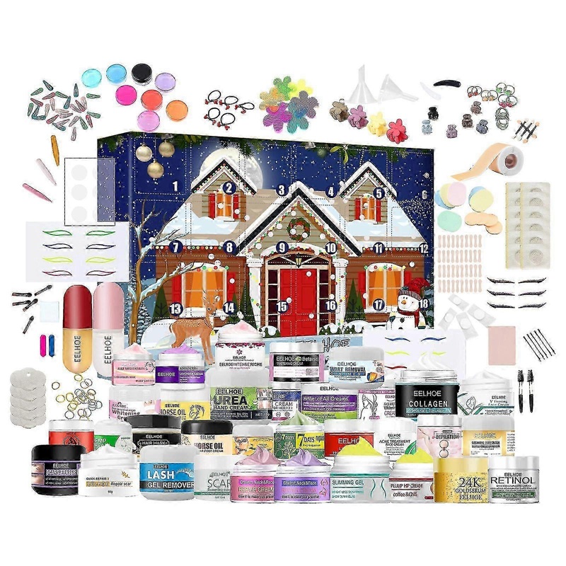 2025 Christmas Countdown Box Surprise Box Beauty Skin Care Products Gifts For Women