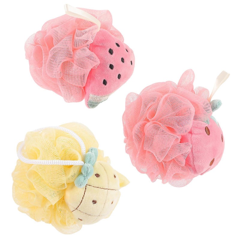 Shower Loofah Bath Ball for Bathing Use 12Pcs Assorted Color Children