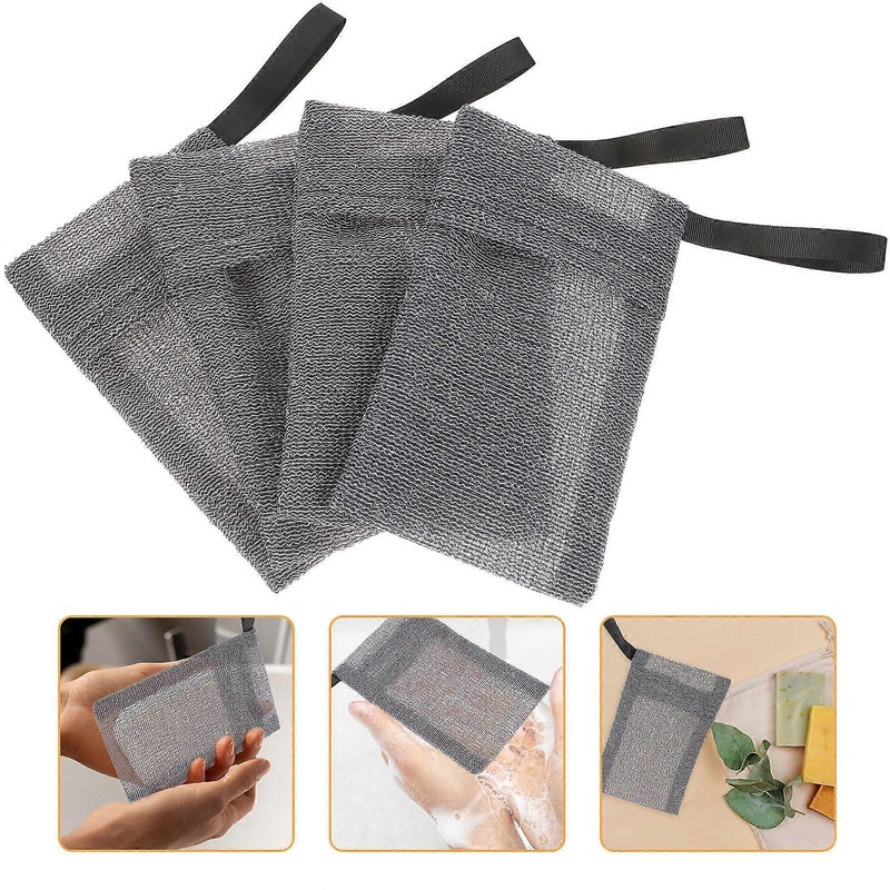 Soap Mesh Pouch Bags for Soap Foaming with 12Pcs for Storage