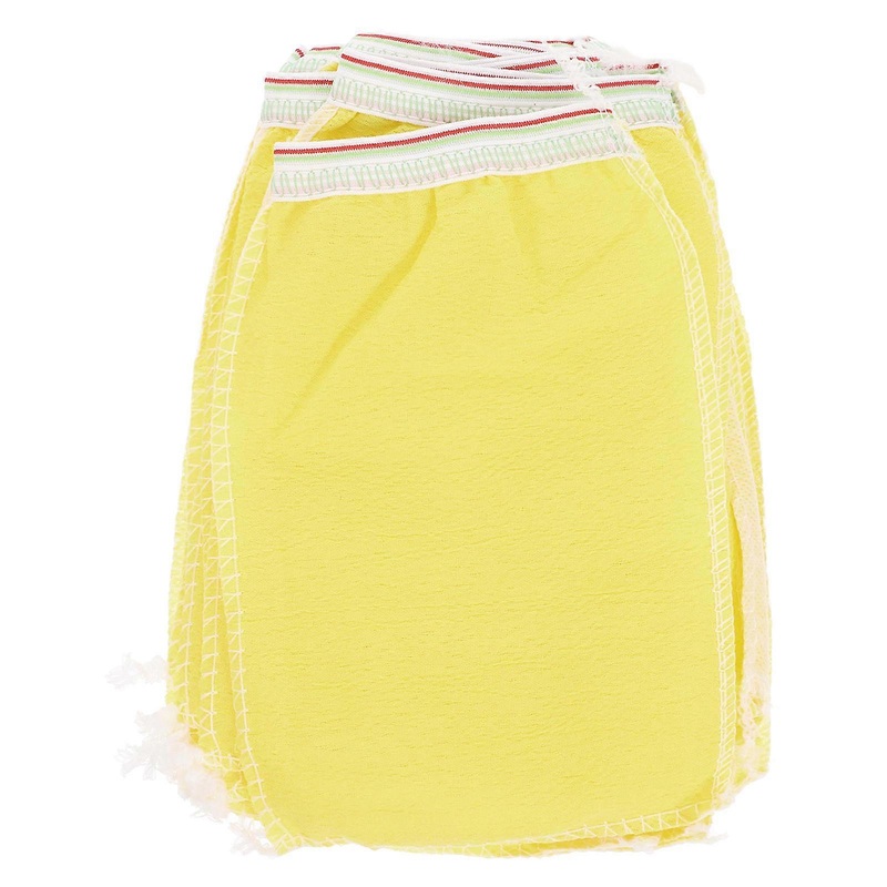 Yellow Exfoliating Bath Gloves for Shower Use Disposable 25Pcs Gloves