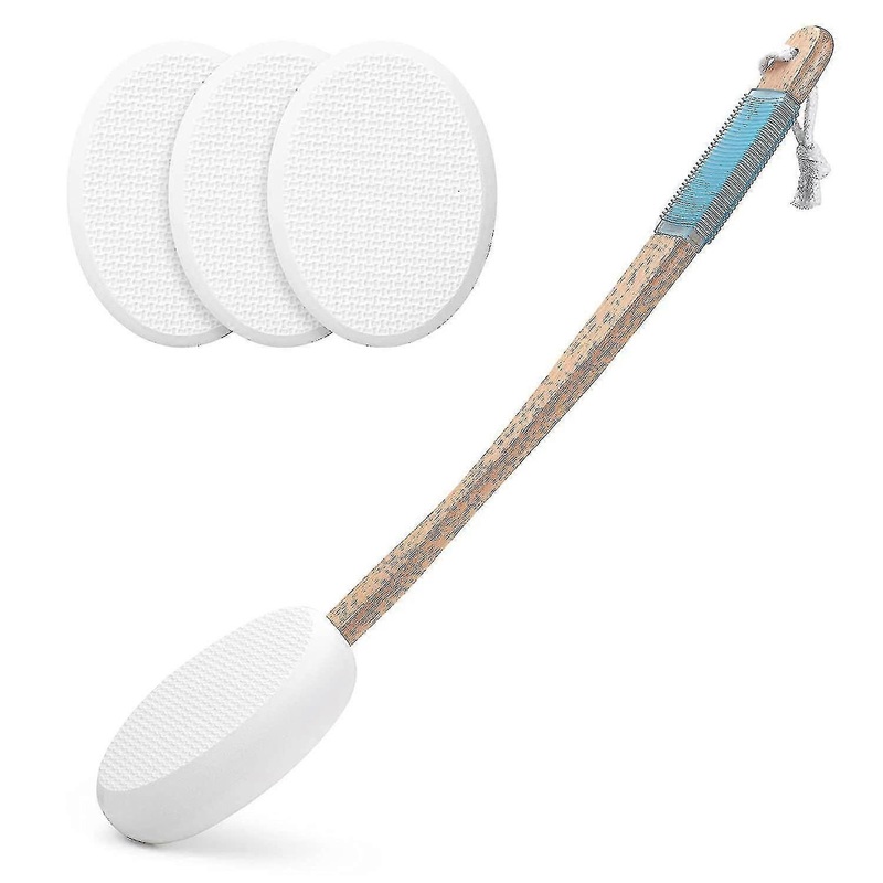 17in Back Lotion Applicator with 4 Replaceable Pads