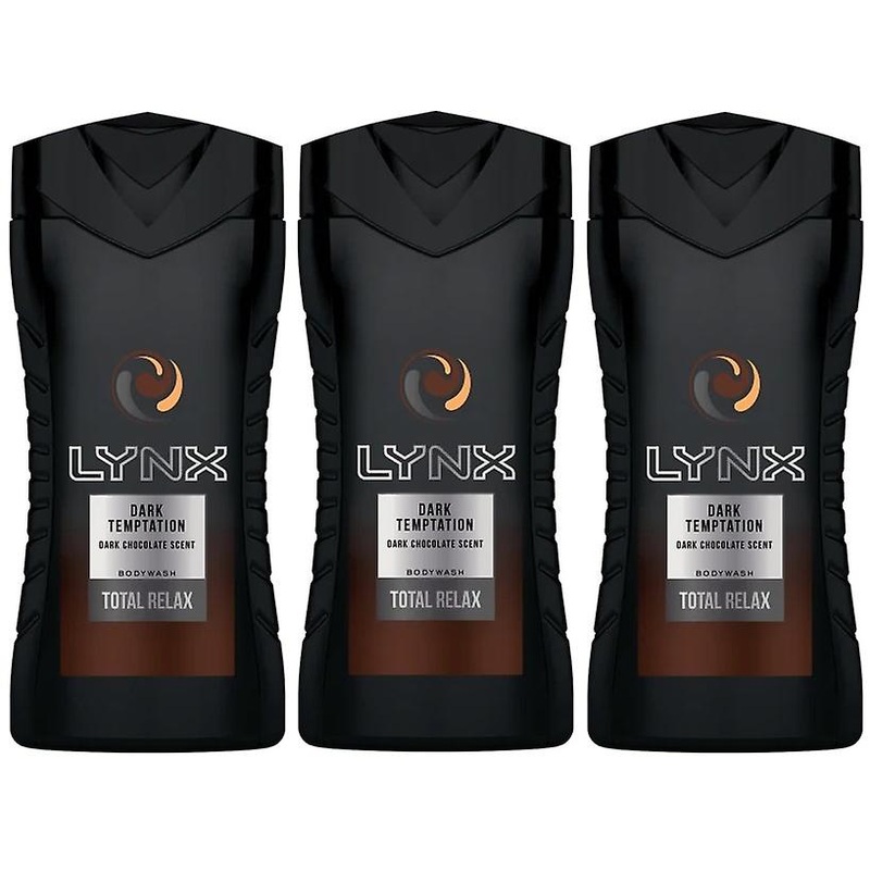 3 x 250ml Lynx Bodywash/Shower Gel – Dark Temptation