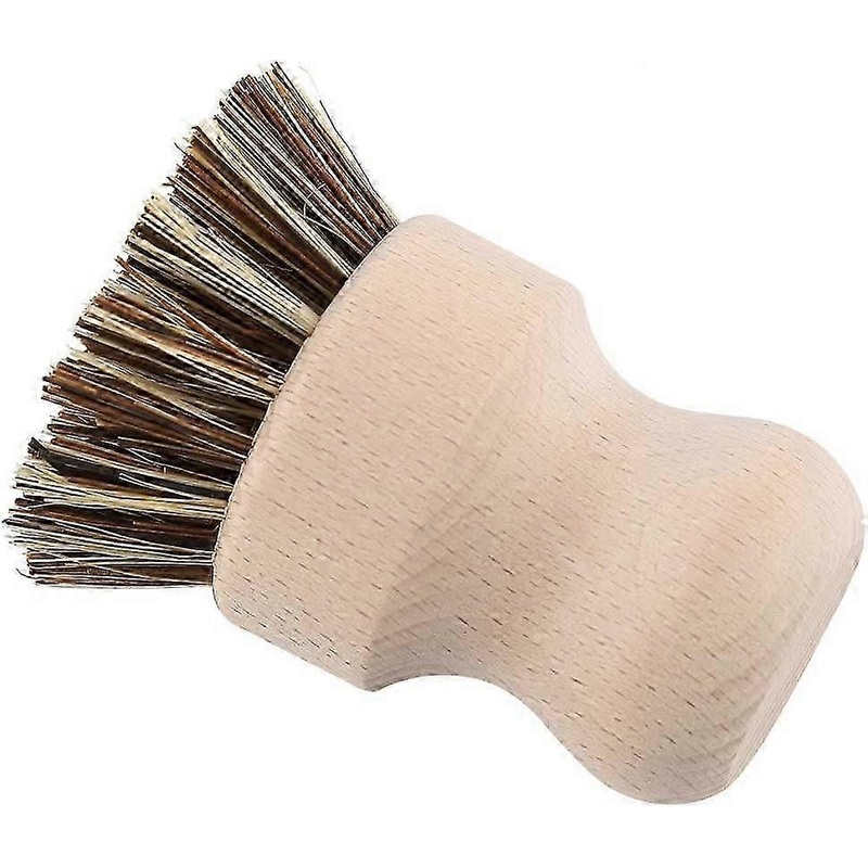 Vegetable Scrubber Brush, Soft Bristles Cleaning Brush with Wooden Handle for Potato Veggie Mushroom