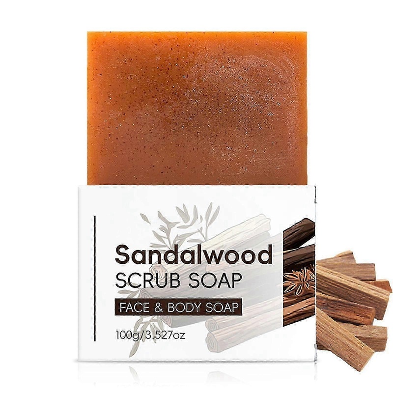 2025 Sandalwood Exfoliating Soap Gentle Scrub With Soothing Oil SulfateFree