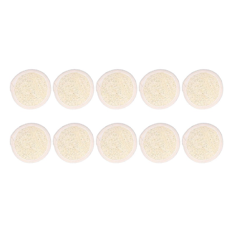 10pcs Round Loofah Facial Exfoliating Pads Set