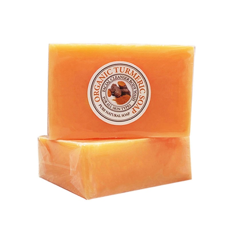 Turmeric Soap For Cleansing And Improvement Of Dark Yellow Marks Firming And Cleansing Face Soap 125g pa495