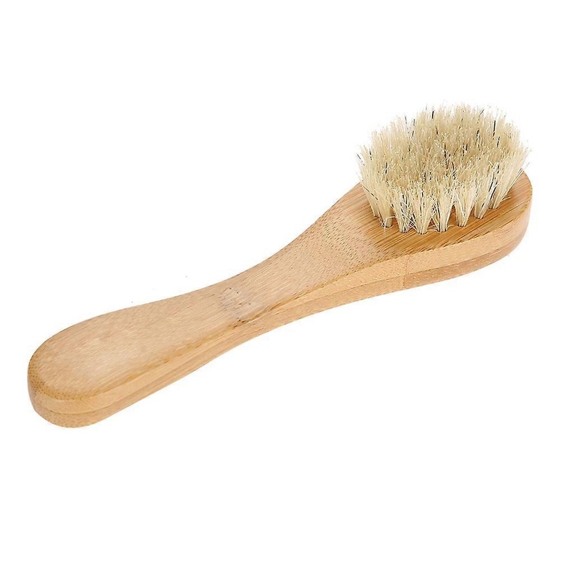 Wooden Handle Face Brush Exfoliating Cleaning Skin Brush Tool