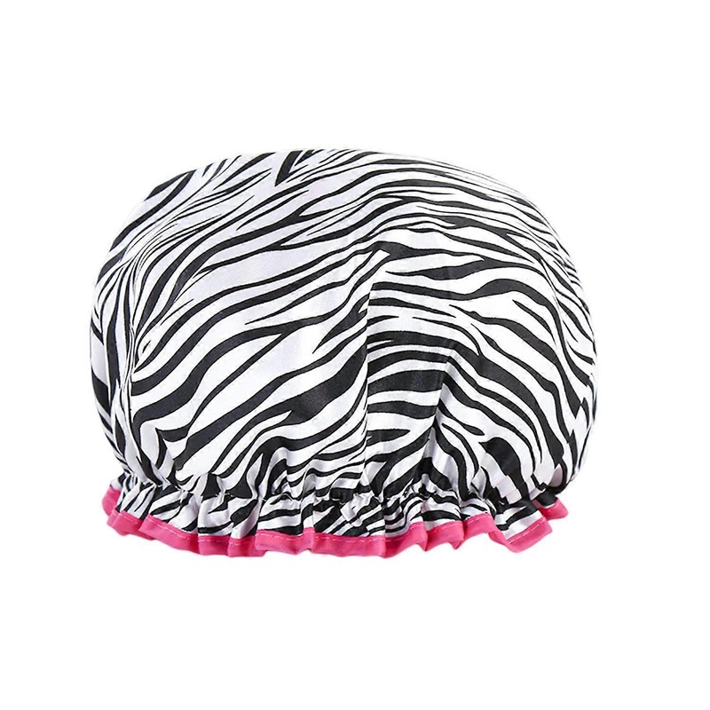 1 shower bonus can be reused bath bones, double thickening waterproof shower bond (zebra)