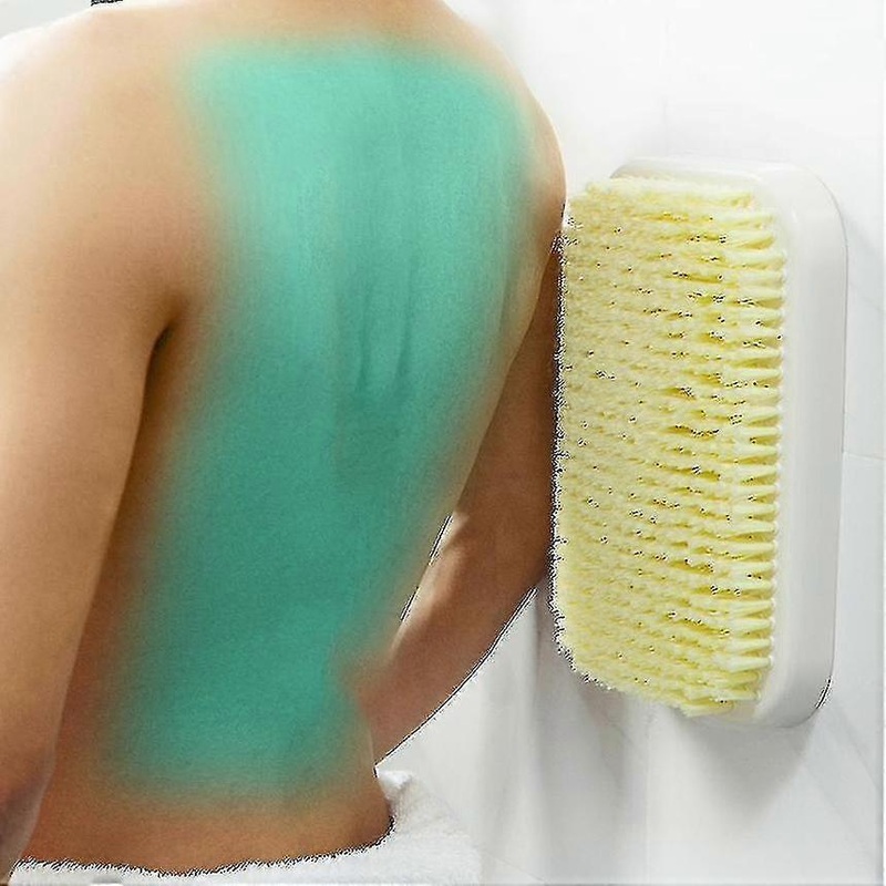 Wall Shower Brush Hands-free Back Scrubber Exfoliating Deep Clean