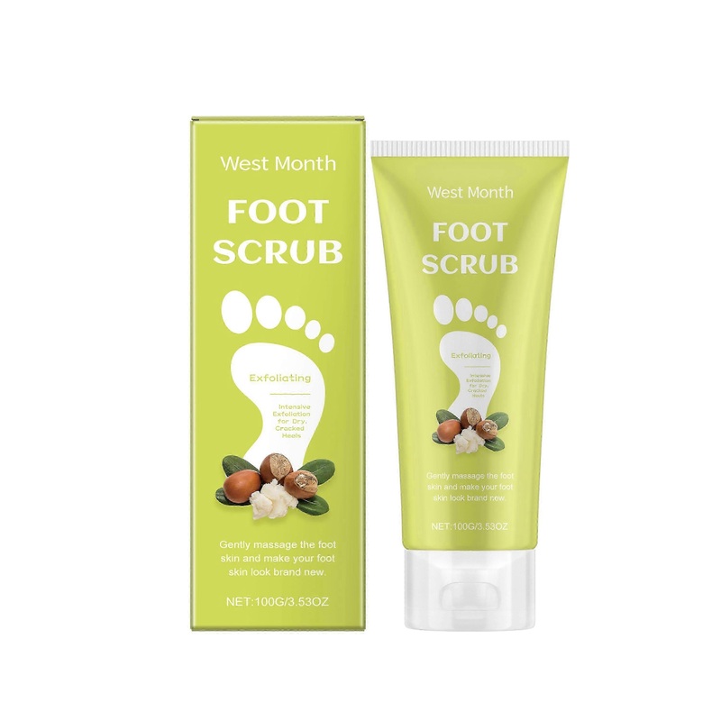 West&Montr Foot Scrub Gently Cleanses Foot Skin Corners and Dead Skin, Moisturizing and Smooth Scrub