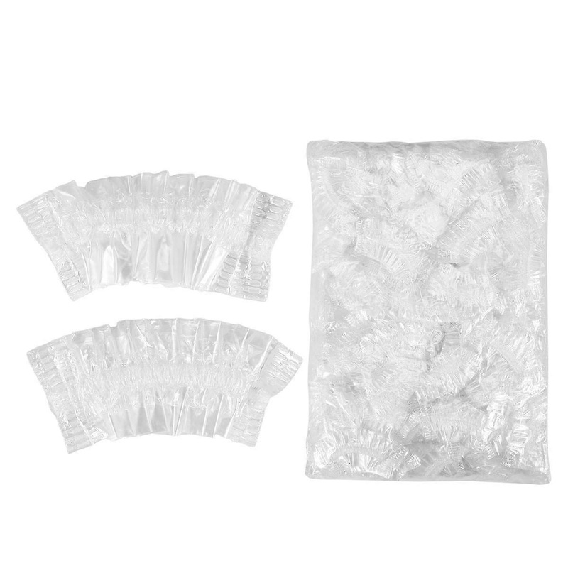 100pcs Disposable Bath Shower/Dyeing Hair Ear Guard, Waterproof Ear Protector Cover Caps for Salon/Home Use