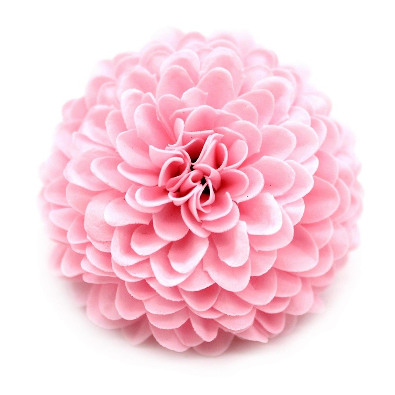 10x of Craft Soap Flower Small Chrysanthemum Light Pink Craft Soap Flowers