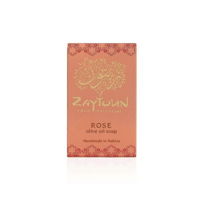 Zaytoun Rose Scented Olive Oil Soap Bar 100g