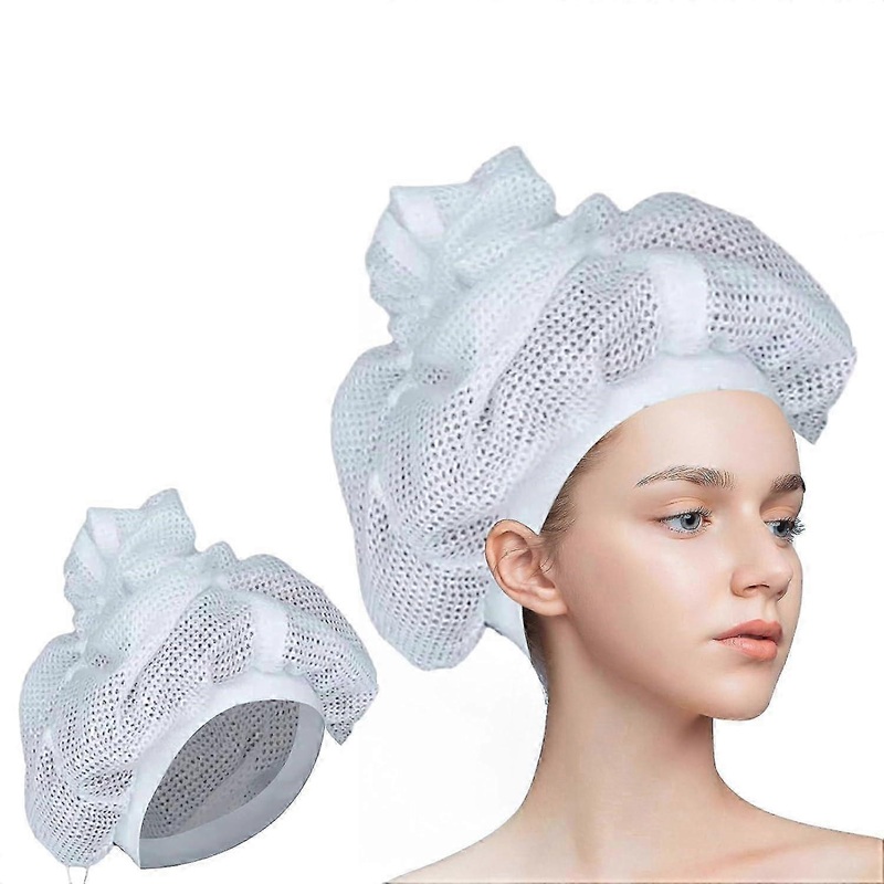 1 pcs  Net Plopping Cap For Drying Curly Hair, Net Plopping Bonnet With Drawstring, Net Plopping Satin Diffuser Cap, Net Plopping For Volume, Hood Hai