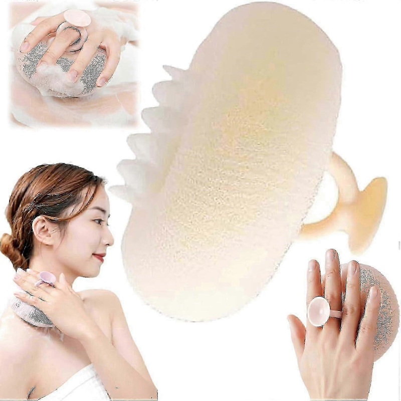 2-in-1 Sunflower Bath Ball, Exfoliating Bath Sponge Cleaning Brush With Suction Cup,super Soft Sunflower Suction Cup Bath Ball