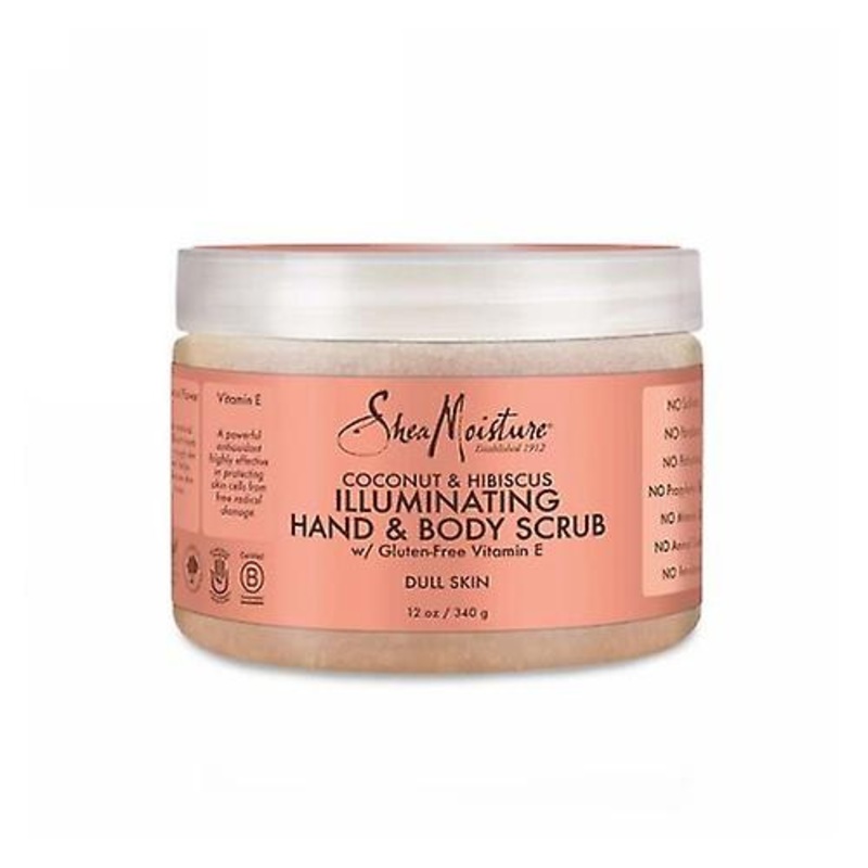 Shea Moisture Coconut & Hibiscus Hand & Body Scrub, 12 Oz (Pack of 3)