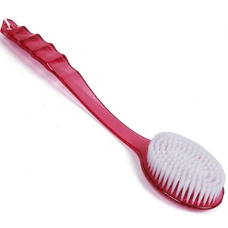 1cs  PMrosaa Bathroom Long-handled Bath Brush Skin Health Care Massaging Shower