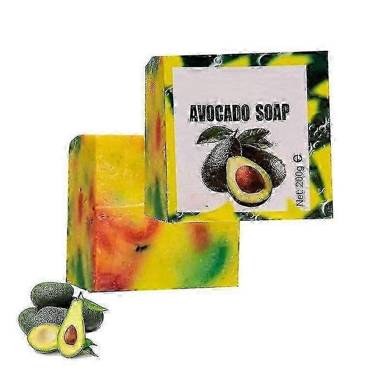 2025 3pcs Avocado Soap, Handmade Avocado Soap for Skin, Moisturizes Nourishes, Gently Cleanses and Skin Care Soap