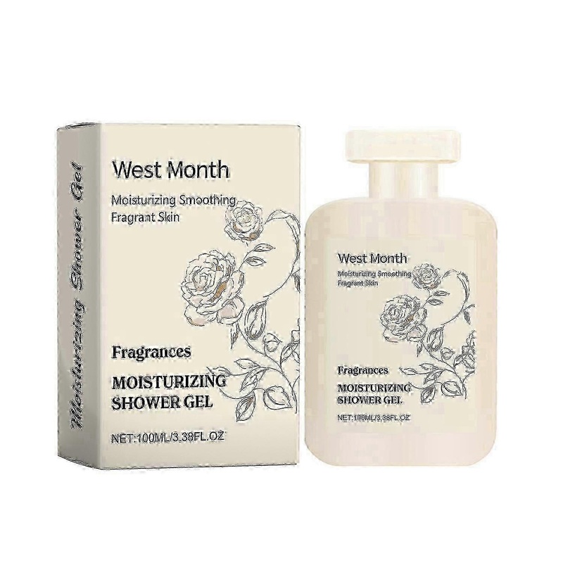 West&Month Fragrance Moisturizing Shower Gel Gently cleanses the body, leaving skin smooth,