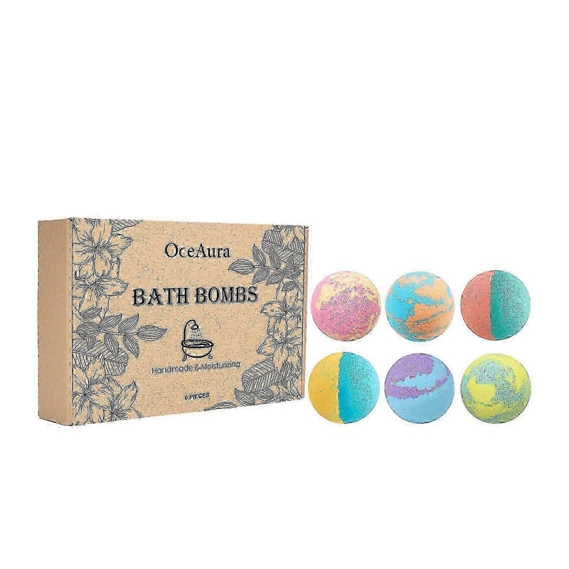 2025 Bath Bombs Gift Set, 6 Pieces Bath Bombs, Thank You Gift for Women, Men, Birthday, Shower Bombs as Bath Additive, Gift Ideas