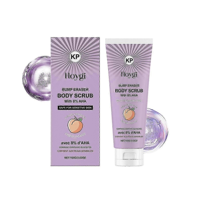 2025 Hoygi Peach Flavor Body Scrub nourishes, softens, firms, moisturizes, moisturizes, exfoliates, body cleansing