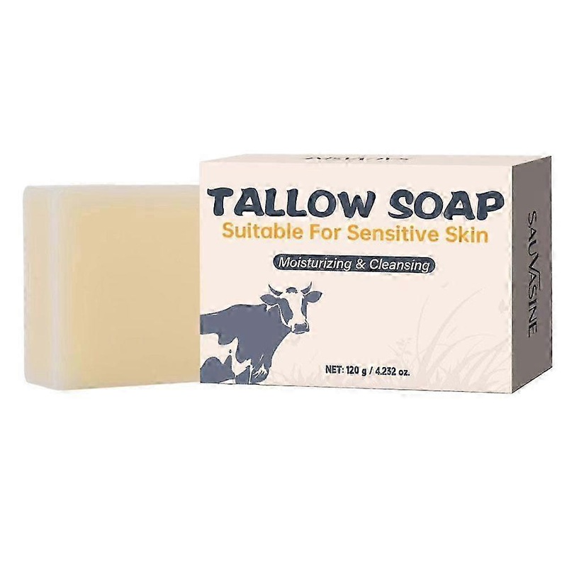2025 Natural Herb Infused Tallow Soap 120G Moisurizing Cleansing Body Bath Soap
