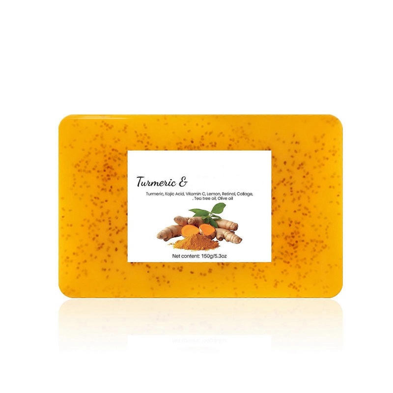 Turmeric Soap With Kojic Lemon Turmeric Soap With Ginger Particles Soap 150g ASW