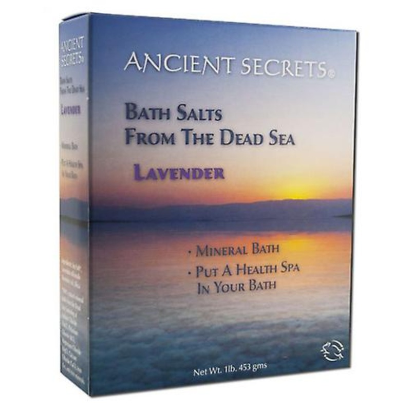 Ancient Secrets Dead Sea Bath Salt, Lavender 1 Lb (Pack of 1)