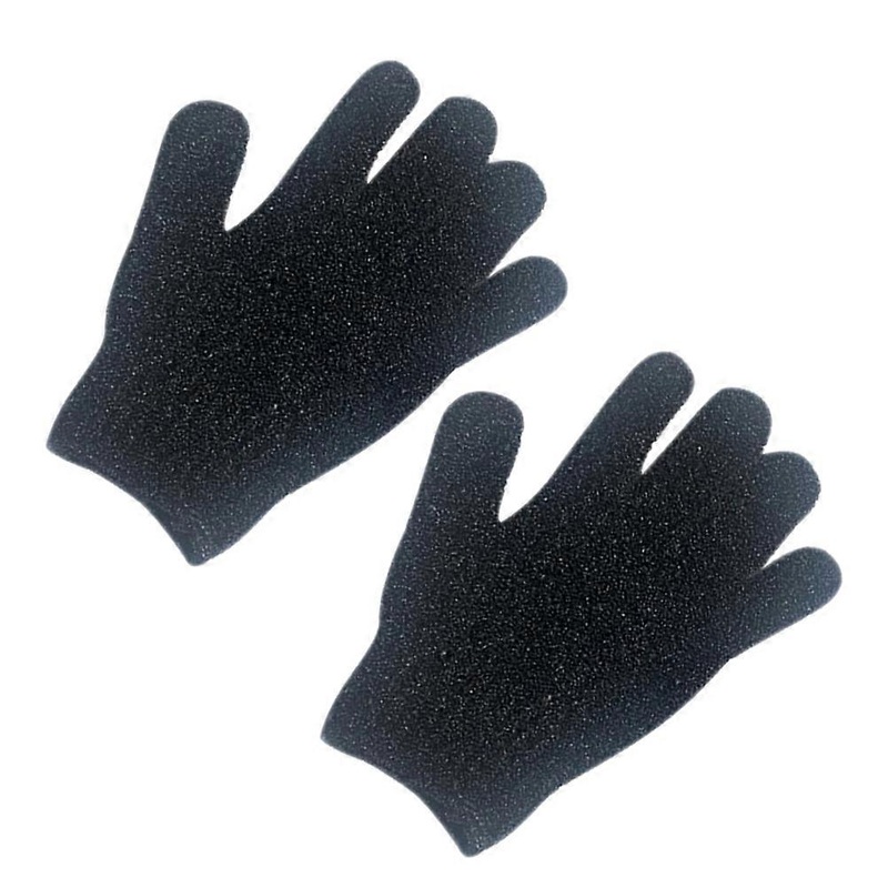 Scrubbing Mitts for Spa and Bathing Human Skin in Black with Exfoliation Function 10Pcs