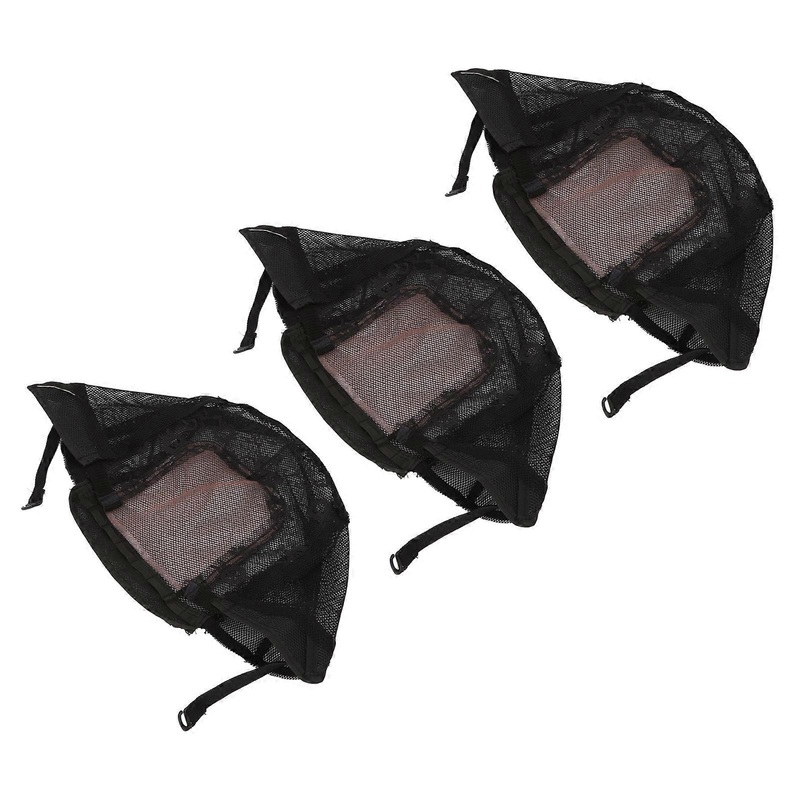 Wig Cover Soft Elastic Breathable Mesh Prevent Itching Slip Proof Wig Making Cap for Long Short Hair 3pcs