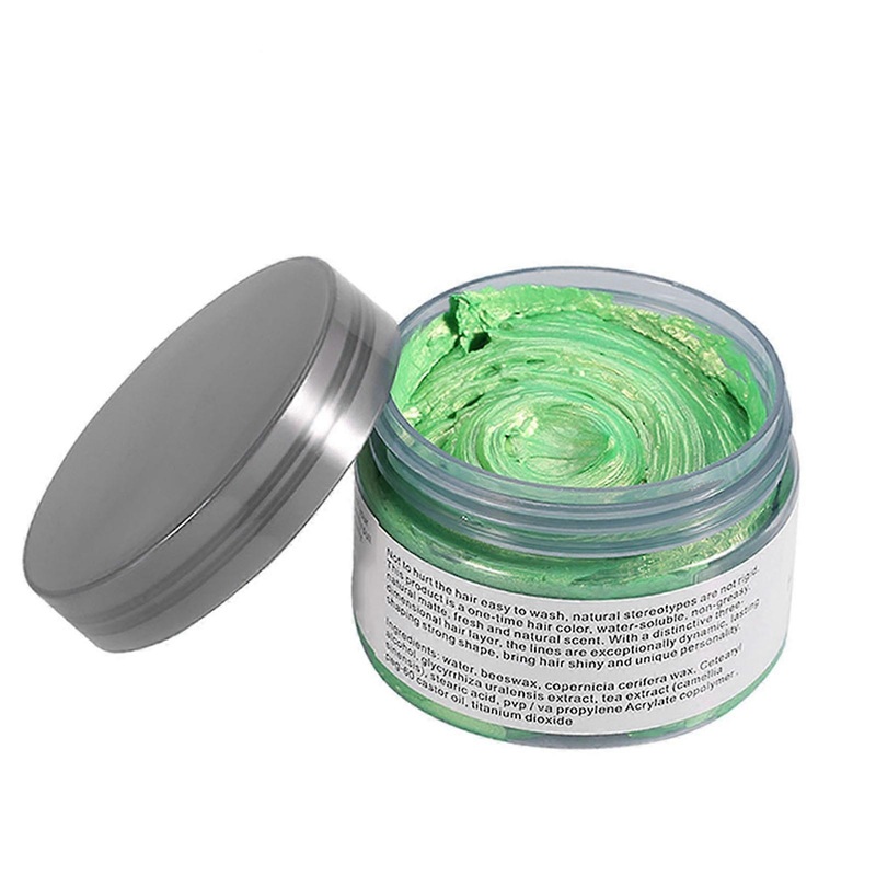 Women Men Disposable Hairstyle Styling Modeling Hair Coloring Wax(Green)