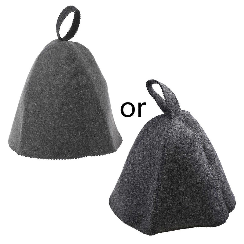 Wool Felt Sauna Hat Russian Banya Cap Bath Shower for Head for Protection