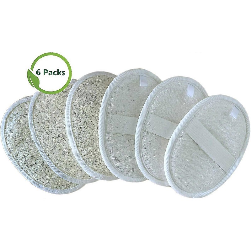 100% Natural Loofah Sponge Back Scrubber Perfect For Acsergery Spa And Shower Pack Of 6 Gift