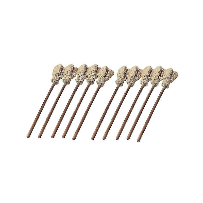 10pcs Loofah Loofah Pen Cleaner Cup Brush Teapot Brush Loofah Brush Tea Ceremony Parts