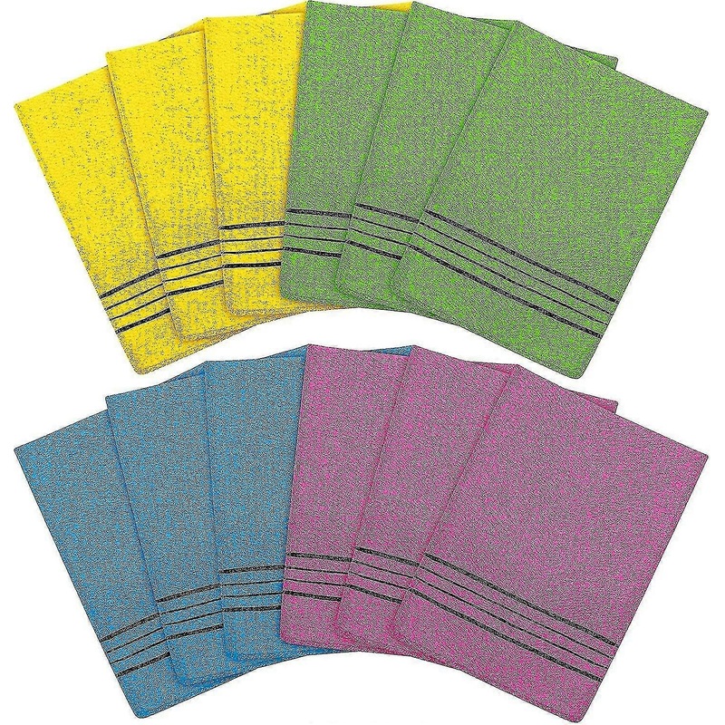 12 Pieces Korean Body Scrub Exfoliating Cloth Korean Italy Towel Korean Style Gift