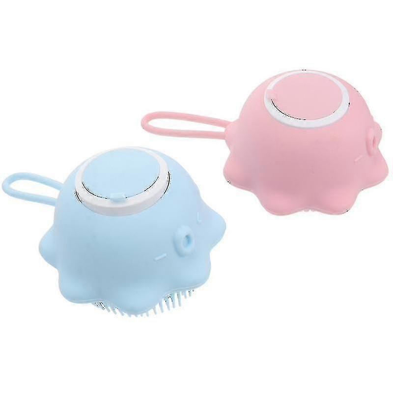 2 Pack Compact Baby Bath Brush Baby Bath Tools Newborn Bath Brush