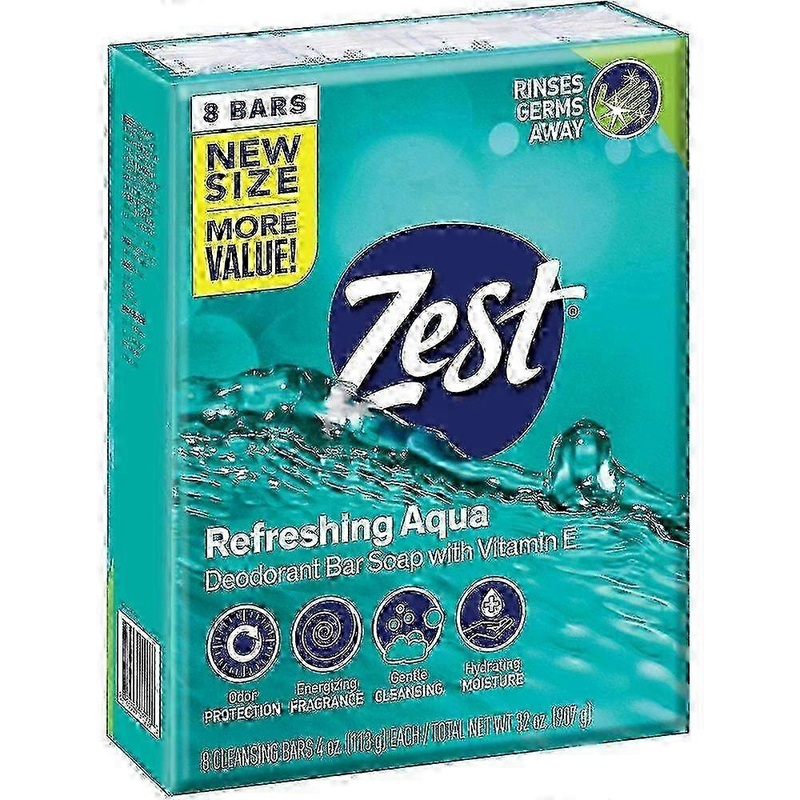 Zest Zestfully Clean Aqua Refreshing Bars, 8 Ea