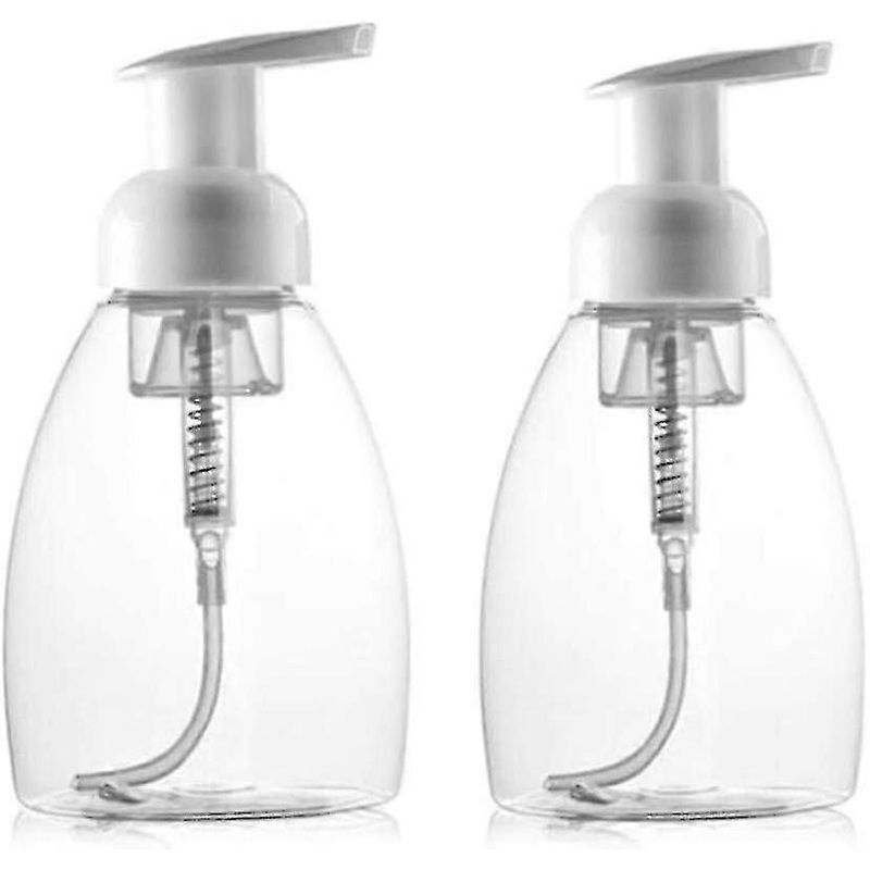 2 Pack Empty Refillable Foam Dispenser For Makeup, Shampoo, Facial Cleanser, Hand And Body Foaming Liquid 220ml